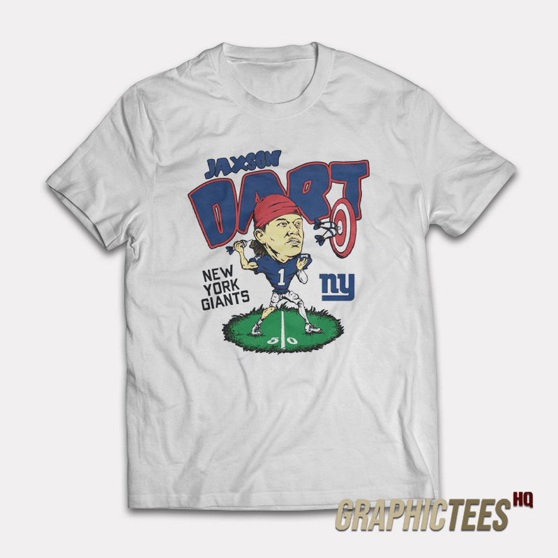 New York Giants Jaxson Dart T-Shirt New York Giants Jaxson Dart T-Shirt