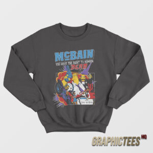 Simpsons Mcbain The Right To Remain Dead Sweatshirt