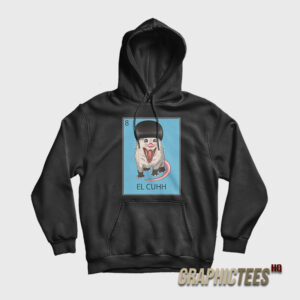 Opossum El Cuhh the Takuache Loteria Hoodie