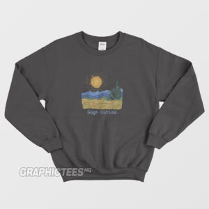 Gogh Outside Wheatfield And Sun Sweatshirt