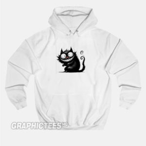Black Cat Graphic Hoodie