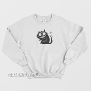Black Cat Graphic Sweatshirt