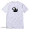 Black Cat Graphic Tee Shirt