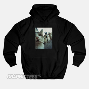 Funny Smokin' Cats Graphic Hoodie