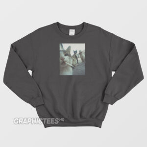 Funny Smokin' Cats Graphic Sweatshirt