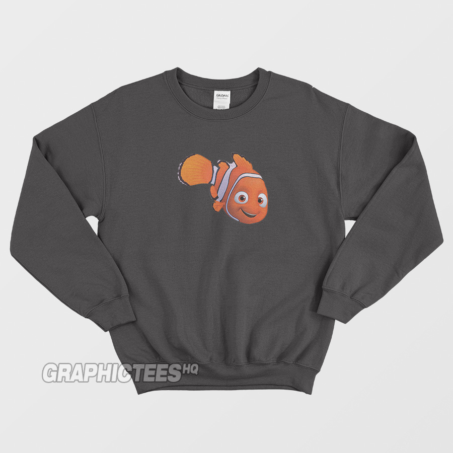 Orange Fish Cartoon Sweatshirt