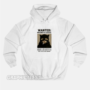 Wanted Meowfia Boss Hoodie Front
